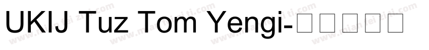 UKIJ Tuz Tom Yengi字体转换